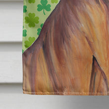 Load image into Gallery viewer, Vizsla St. Patrick's Day Shamrock Portrait Flag Canvas House Size