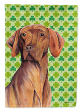 Load image into Gallery viewer, Vizsla St. Patrick's Day Shamrock Portrait Flag Canvas House Size