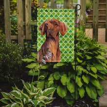 Load image into Gallery viewer, Vizsla St. Patrick's Day Shamrock Portrait Garden Flag – Decorative Outdoor Yard Flag