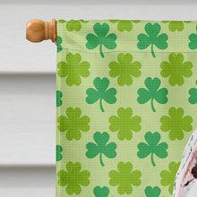 Load image into Gallery viewer, Pit Bull St. Patrick's Day Shamrock Portrait Flag Canvas House Size