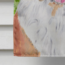 Load image into Gallery viewer, Saint Bernard St. Patrick's Day Shamrock Portrait Flag Canvas House Size