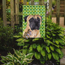 Load image into Gallery viewer, Mastiff St. Patrick's Day Shamrock Portrait Garden Flag – Decorative Outdoor Yard Flag