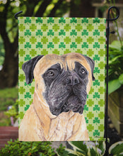 Load image into Gallery viewer, Mastiff St. Patrick's Day Shamrock Portrait Garden Flag – Decorative Outdoor Yard Flag