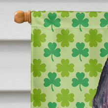 Load image into Gallery viewer, Scottish Terrier St. Patrick's Day Shamrock Portrait Flag Canvas House Size