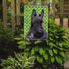 Load image into Gallery viewer, Scottish Terrier St. Patrick's Day Shamrock Portrait Garden Flag – Decorative Outdoor Yard Flag