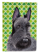 Load image into Gallery viewer, Scottish Terrier St. Patrick's Day Shamrock Portrait Garden Flag – Decorative Outdoor Yard Flag
