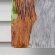 Load image into Gallery viewer, Cavalier Spaniel St. Patrick's Day Shamrock Portrait Flag Canvas House Size