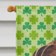 Load image into Gallery viewer, German Shorthaired Pointer St. Patrick's Day Shamrock  Flag Canvas House Size