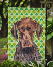 Load image into Gallery viewer, German Shorthaired Pointer St. Patrick's Day Shamrock Portrait Garden Flag – Decorative Outdoor Yard Flag