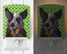 Load image into Gallery viewer, Australian Cattle Dog St. Patrick's Day Shamrock Ceramic Night Light SC9316CNL