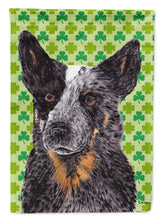 Load image into Gallery viewer, Australian Cattle Dog St. Patrick's Day Shamrock Garden Flag – Decorative Outdoor Yard Flag