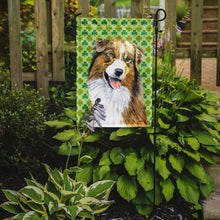 Load image into Gallery viewer, Australian Shepherd St. Patrick's Day Shamrock Garden Flag – Decorative Outdoor Yard Flag