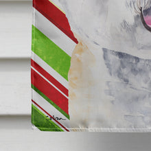 Load image into Gallery viewer, Bichon Frise Candy Cane Holiday Christmas Flag Canvas House Size