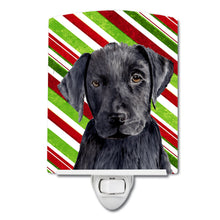 Load image into Gallery viewer, Labrador Candy Cane Holiday Christmas Ceramic Night Light SC9324CNL