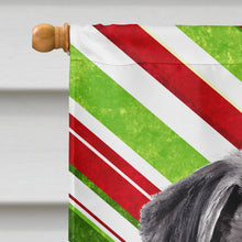 Load image into Gallery viewer, Pug Candy Cane Holiday Christmas Flag Canvas House Size