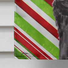 Load image into Gallery viewer, Pug Candy Cane Holiday Christmas Flag Canvas House Size