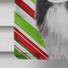 Load image into Gallery viewer, Border Collie Candy Cane Holiday Christmas Flag Canvas House Size