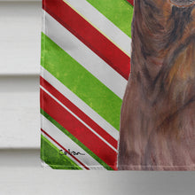 Load image into Gallery viewer, Dachshund Candy Cane Holiday Christmas Flag Canvas House Size