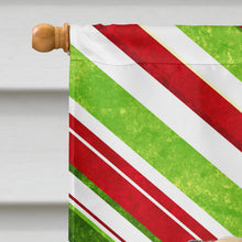 Load image into Gallery viewer, Pug Candy Cane Holiday Christmas Flag Canvas House Size