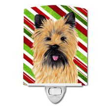 Load image into Gallery viewer, Cairn Terrier Candy Cane Holiday Christmas Ceramic Night Light SC9335CNL