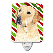 Load image into Gallery viewer, Labrador Candy Cane Holiday Christmas Ceramic Night Light SC9336CNL
