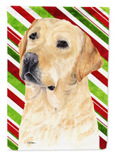 Load image into Gallery viewer, Labrador Candy Cane Holiday Christmas Garden Flag – Decorative Outdoor Yard Flag