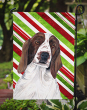 Load image into Gallery viewer, Welsh Springer Spaniel Candy Cane Holiday Christmas Garden Flag – Decorative Outdoor Yard Flag