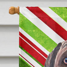 Load image into Gallery viewer, Labrador Candy Cane Holiday Christmas Flag Canvas House Size