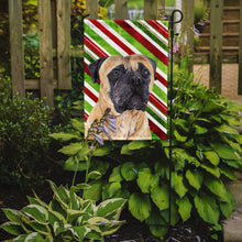 Load image into Gallery viewer, Mastiff Candy Cane Holiday Christmas Garden Flag – Decorative Outdoor Yard Flag