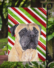 Load image into Gallery viewer, Mastiff Candy Cane Holiday Christmas Garden Flag – Decorative Outdoor Yard Flag