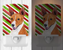 Load image into Gallery viewer, Basenji Candy Cane Holiday Christmas Ceramic Night Light SC9347CNL