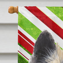 Load image into Gallery viewer, Belgian Tervuren Candy Cane Holiday Christmas Flag Canvas House Size