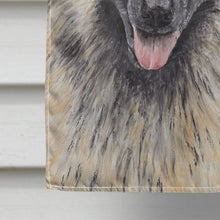 Load image into Gallery viewer, Belgian Tervuren Candy Cane Holiday Christmas Flag Canvas House Size