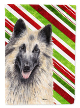Load image into Gallery viewer, Belgian Tervuren Candy Cane Holiday Christmas Garden Flag – Decorative Outdoor Yard Flag