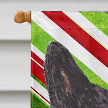 Load image into Gallery viewer, Australian Cattle Dog Candy Cane Holiday Christmas Flag Canvas House Size