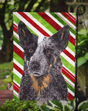 Load image into Gallery viewer, Australian Cattle Dog Candy Cane Holiday Christmas Garden Flag – Decorative Outdoor Yard Flag