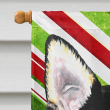 Load image into Gallery viewer, Chihuahua Candy Cane Holiday Christmas Flag Canvas House Size