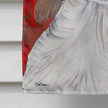 Load image into Gallery viewer, Welsh Springer Spaniel Red  Green Snowflakes Holiday Christmas Flag  House Size