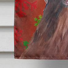 Load image into Gallery viewer, Labrador Red Green Snowflake Holiday Christmas Flag Canvas House Size