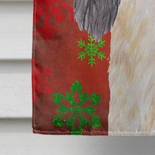 Load image into Gallery viewer, Cavalier Spaniel Red  Green Snowflakes Holiday Christmas Flag Canvas House Size