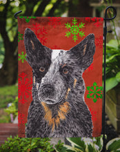 Load image into Gallery viewer, Australian Cattle Dog Red Green Snowflakes Christmas Garden Flag – Decorative Outdoor Yard Flag