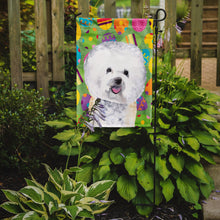 Load image into Gallery viewer, Bichon Frise Easter Eggtravaganza Garden Flag - Outdoor Decorative Yard Flag