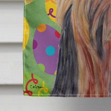 Load image into Gallery viewer, Yorkie Easter Eggtravaganza Flag Canvas House Size