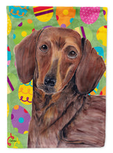 Load image into Gallery viewer, Dachshund Easter Eggtravaganza Garden Flag - Outdoor Decorative Yard Flag