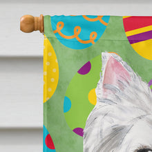 Load image into Gallery viewer, Westie Easter Eggtravaganza Flag Canvas House Size