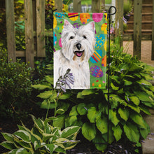 Load image into Gallery viewer, Westie Easter Eggtravaganza Garden Flag - Outdoor Decorative Yard Flag