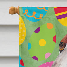 Load image into Gallery viewer, Basset Hound Easter Eggtravaganza Flag Canvas House Size