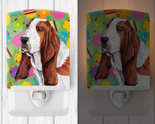 Load image into Gallery viewer, Basset Hound Easter Eggtravaganza Ceramic Night Light SC9452CNL