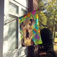Load image into Gallery viewer, Airedale Easter Eggtravaganza Flag Canvas House Size