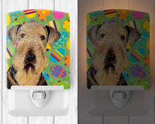 Load image into Gallery viewer, Airedale Easter Eggtravaganza Ceramic Night Light SC9453CNL